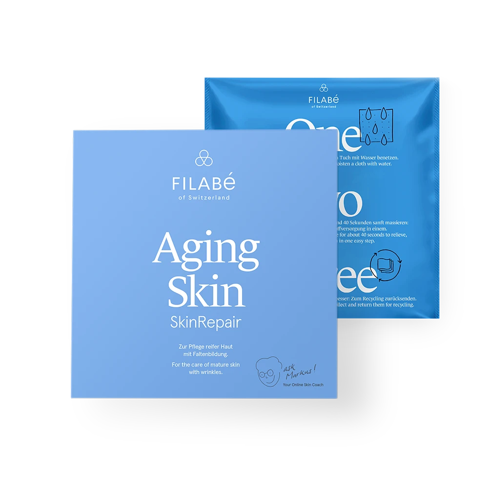 Aging Skin Filabe Altersflecke Falten reife alt Faltenbildung Haut Pflege Resultate vorher nachher