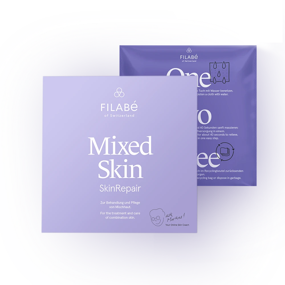 Mixed Skin Filabé Tuch Mischhaut T-Zone fettige trockene Haut Talg Pickel Mitesser Problemhaut Hautpflege Nachtpflege